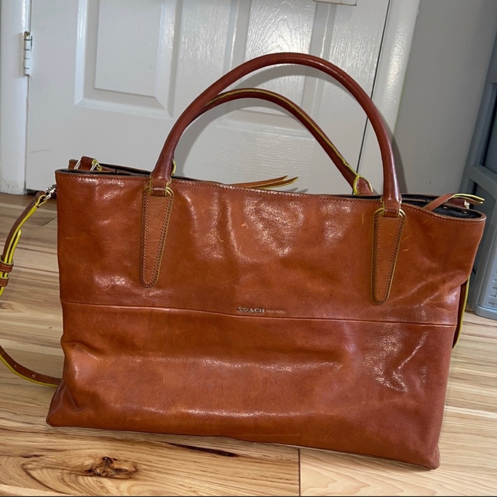 Coach Brown Leather Tote